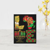 Kwanzaa Kaarsenhouder Kinara Nguzo Saba African Am Kaart (Gele Bloem)
