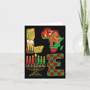 Kwanzaa Kaarsenhouder Kinara Nguzo Saba African Am Kaart