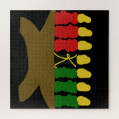Kwanzaa Kaarsontwerp Legpuzzel (Horizontaal)