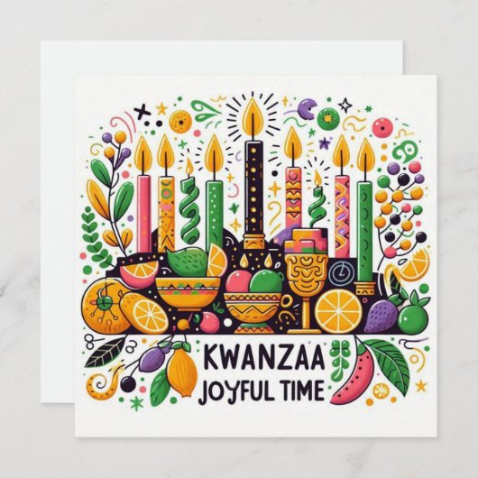 Kwanzaa kaart (Voorkant / Achterkant)