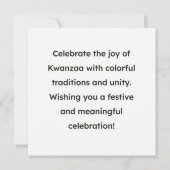 Kwanzaa kaart (Achterkant)