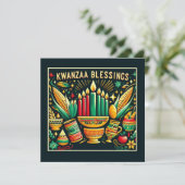 Kwanzaa  kaart (Staand voorkant)