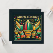 Kwanzaa  kaart (Voorkant / Achterkant in situ)