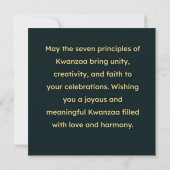 Kwanzaa  kaart (Achterkant)