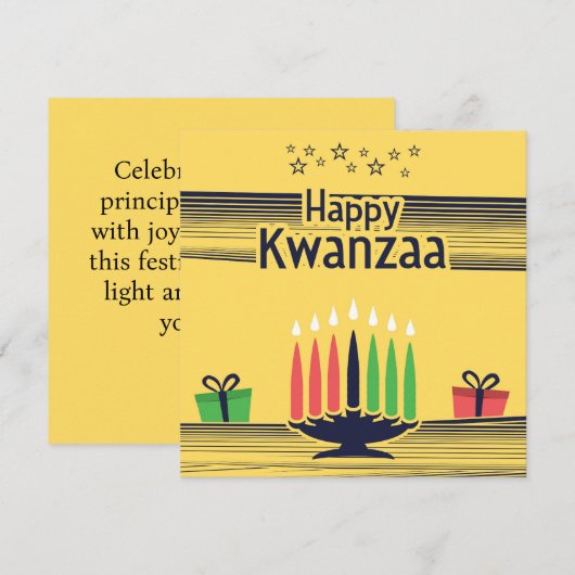 Kwanzaa Kaart (Voorkant / Achterkant)