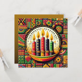 Kwanzaa  kaart (Voorkant / Achterkant in situ)