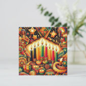 Kwanzaa  kaart (Staand voorkant)
