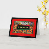 Kwanzaa Kaart (Gele Bloem)