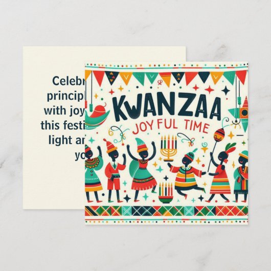 Kwanzaa kaart (Voorkant / Achterkant)