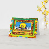 Kwanzaa Kaart (Gele Bloem)
