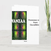 Kwanzaa-kaart Feestdagen Kaart (Achterkant)