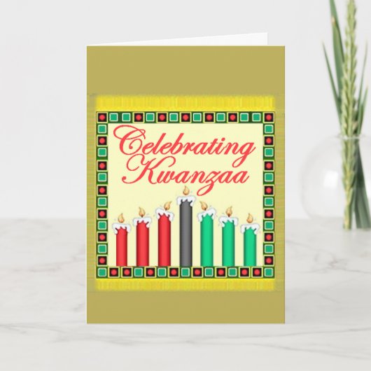 KWANZAA-Kaart Feestdagen Kaart (Voorkant)