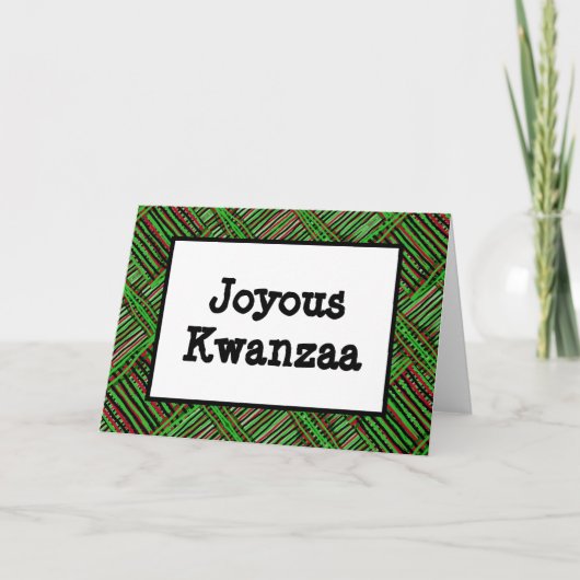 Kwanzaa Kaart - Joyous #1 (Voorkant)