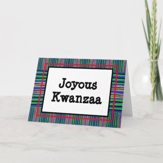 Kwanzaa Kaart - Joyous #13 (Voorkant)