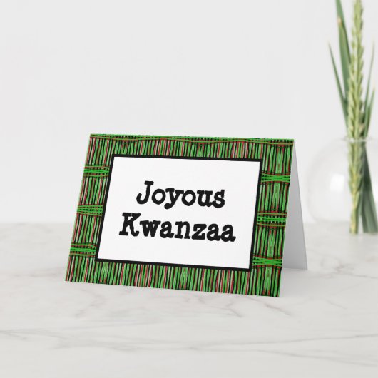 Kwanzaa Kaart - Joyous #3 (Voorkant)