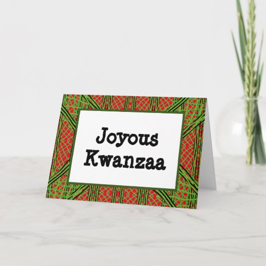 Kwanzaa Kaart - Joyous #7 (Voorkant)