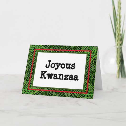 Kwanzaa Kaart - Joyous #8 (Voorkant)
