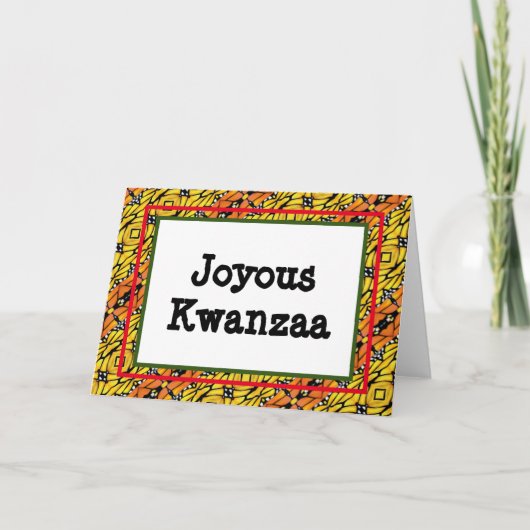 Kwanzaa Kaart - Joyous #9 (Voorkant)