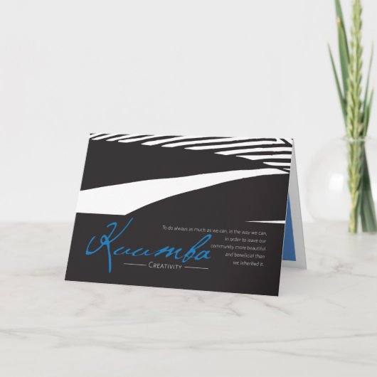 Kwanzaa Kaart Kuumba (Voorkant)