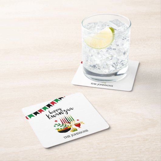 Kwanzaa Kartonnen Onderzetters (Insitu)