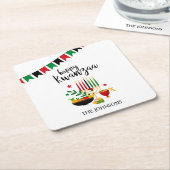 Kwanzaa Kartonnen Onderzetters (Schuin)