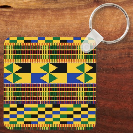 Kwanzaa Kenta Cloth Sleutelhanger (Achterkant)