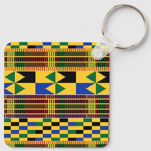 Kwanzaa Kenta Cloth Sleutelhanger (Achterkant)