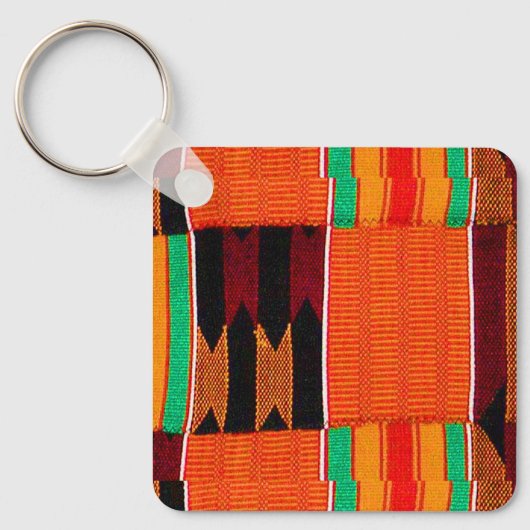 Kwanzaa Kenta Cloth Sleutelhanger (Voorkant)