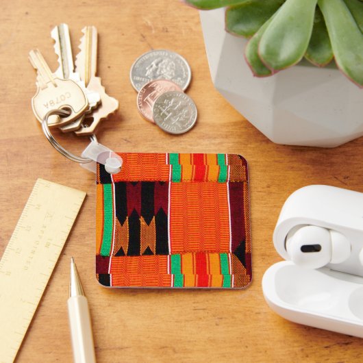 Kwanzaa Kenta Cloth Sleutelhanger (Bureau)