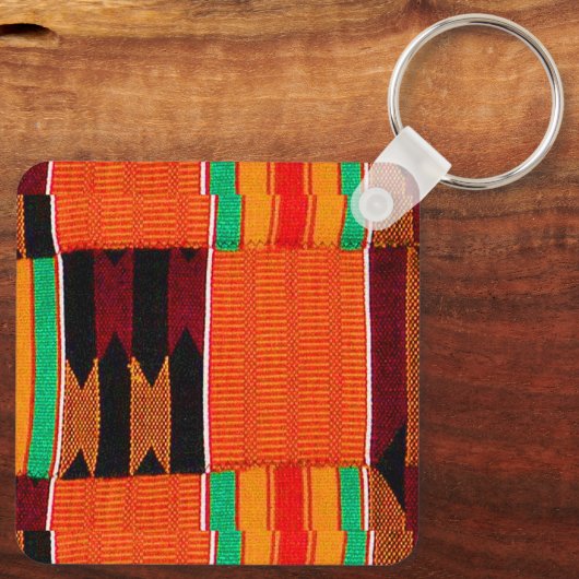 Kwanzaa Kenta Cloth Sleutelhanger (Achterkant)