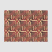 Kwanzaa Kente Print (rood/goud) Tissuepapier (Voorkant)