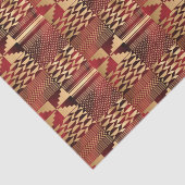 Kwanzaa Kente Print (rood/goud) Tissuepapier (Detail)