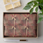Kwanzaa Kente Print (rood/goud) Tissuepapier (Geschenk)