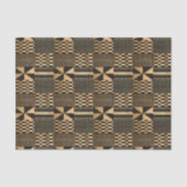 Kwanzaa Kente Print (zwart/goud) Tissuepapier (Voorkant)