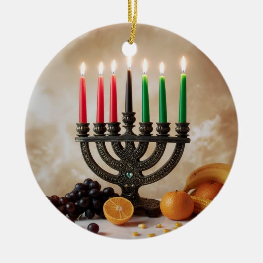 KWANZAA KERAMISCH ORNAMENT (Voorkant)