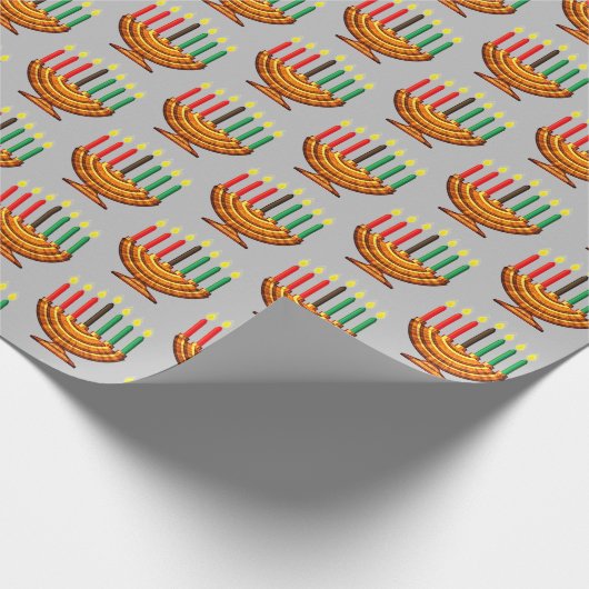 Kwanzaa Kinara Cadeaupapier (Hoek)