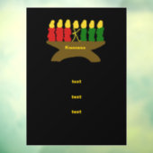 Kwanzaa Kinara Candles Raamsticker (Vel 3)