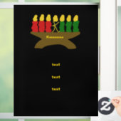 Kwanzaa Kinara Candles Raamsticker (Huis)