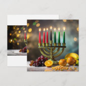 KWANZAA - KINARA -  FEESTDAGENKAART (Voorkant / Achterkant)