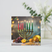 KWANZAA - KINARA -  FEESTDAGENKAART (Staand voorkant)
