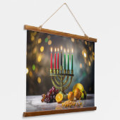 KWANZAA - KINARA -  HANGEND WANDKLEED (Gebogen)