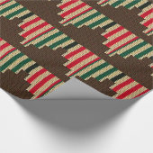 Kwanzaa Kinara kaarsen Artisan haakprint Cadeaupapier (Hoek)
