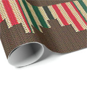 Kwanzaa Kinara kaarsen Artisan haakprint Cadeaupapier (Rol Hoek)