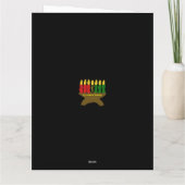 Kwanzaa Kinara Kaart (Achterkant)