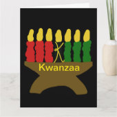 Kwanzaa Kinara Kaart (Voorkant)