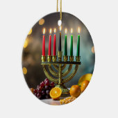KWANZAA - KINARA -  KERAMISCH ORNAMENT (Rechts)