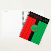 Kwanzaa Kinara Kleuren Aangepast Jaar 2021 Planner (Display)