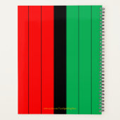 Kwanzaa Kinara Kleuren Aangepast Jaar 2021 Planner (Achterkant)