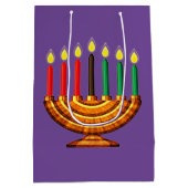 Kwanzaa Kinara Medium Cadeauzakje (Achterkant)