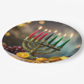 KWANZAA - KINARA -  PAPIEREN BORDJE (Gekanteld)